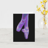 En Pointe Purple – ノートカ空白のード カード (黄色い花)