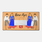 En Rhône- Alpes, France デスクマット (キーボード&マウス)
