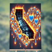 EN SOLIDARIDAD CON LOS ANGELES CALIFORNIA アクリルサイン (ニュートラル)