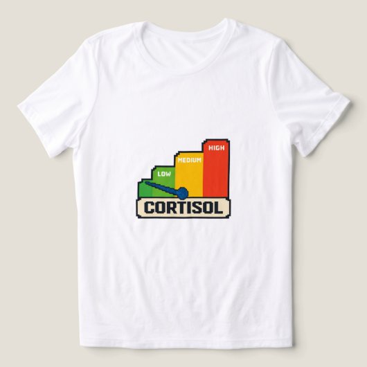 En Tri-matière Cortisone Risk Level Chart T-Shirt トライブレンドＴシャツ (デザイン正面)