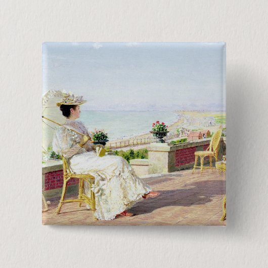 En Vacance 缶バッジ (正面)