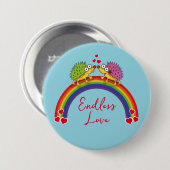 Enamorados de los erizos de Lindos. Erizo, 缶バッジ (正面&裏面)