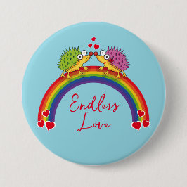 Enamorados de los erizos de Lindos. Erizo, 缶バッジ