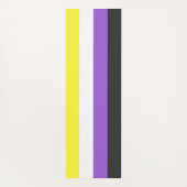 Enbyプライド(非バイナリフラグ) ヨガマット (裏面)