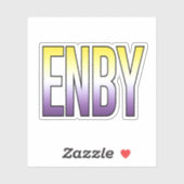 ENBY非バイナリ シール (シート)