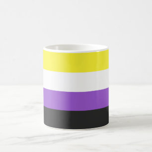 Enby (非バイナリプライド)フラグ コーヒーマグカップ