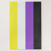 Enby (非バイナリプライド)フラグ ジグソーパズル (縦)