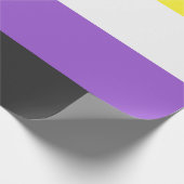 Enby (非バイナリプライド)フラグ ラッピングペーパー (角)