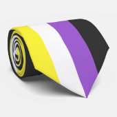 Enby (Non-binary Pride) Flag ネクタイ (ロール)
