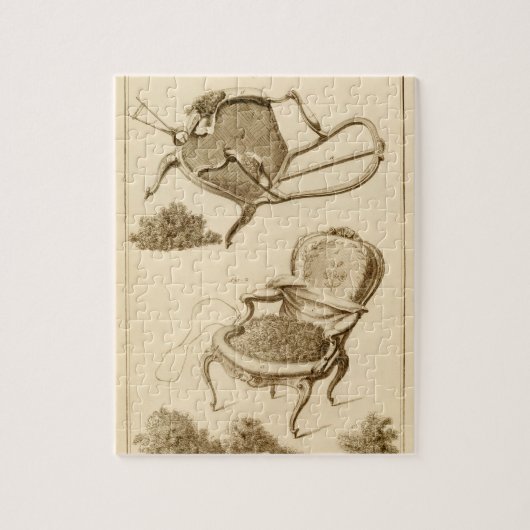 「Encからの椅子を、装飾するプロセス ジグソーパズル (縦)