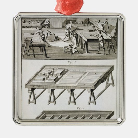 「Encからの鏡メーカーの研修会そして用具、 メタルオーナメント (正面)