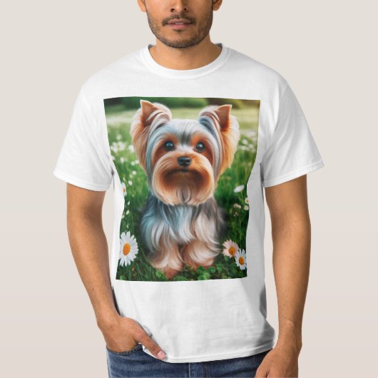 Encantador Yorkshire Terrier: Amor en Miniatura Tシャツ (正面)