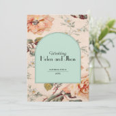 Encanto Floral Vintage 招待状 (スタンド正面)