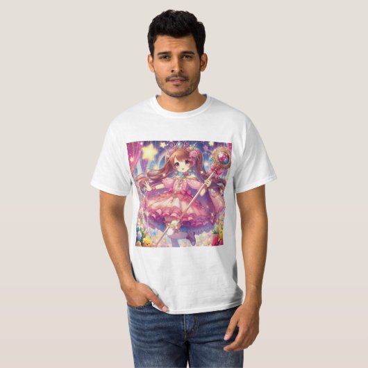 Encanto mágico: bruja estilo anime tシャツ (正面フル)