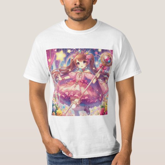 Encanto mágico: bruja estilo anime tシャツ (正面)