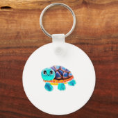 Encaustic painting turtle Copy キーホルダー (正面)
