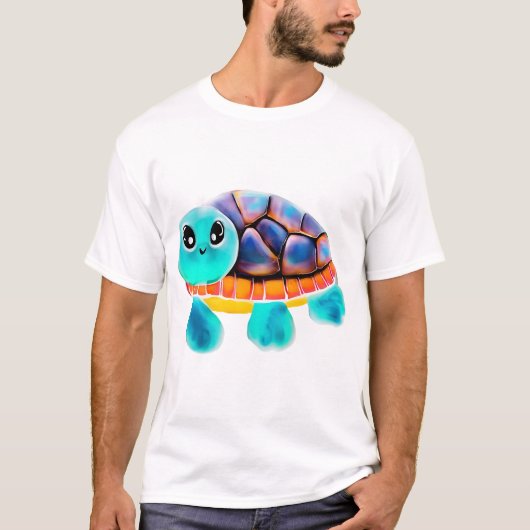Encaustic painting turtle Copy Tシャツ (正面)
