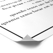 「Encerrando um ciclo na vida」ポスター ポスター (角)