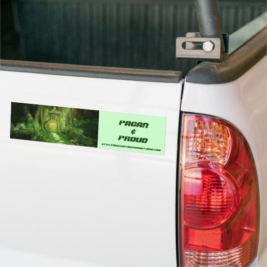 Enchantdの森林バンパーステッカー バンパーステッカー (トラック上)