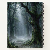 Enchanted Ancient Forest | Misty Woodland Sunlight ノートブック (裏面)