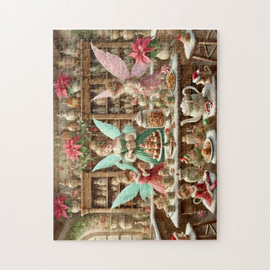 Enchanted Baking Fairy Christmas Kitchen  ジグソーパズル (縦)