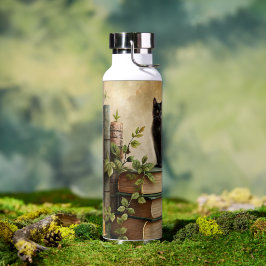 Enchanted Black Cat Library ウォーターボトル