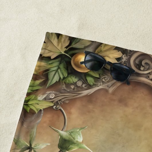 Enchanted Black Cat Library ビーチタオル (インサイチュ)