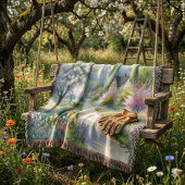 Enchanted Blossom Country Lane スローブランケット
