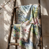 Enchanted Blossom Country Lane スローブランケット
