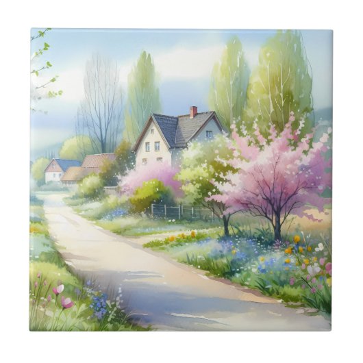Enchanted Blossom Country Lane タイル (正面)