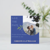 Enchanted Blue Garden Wedding Save the Date セーブザデート (スタンド正面)