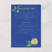Enchanted Blue Lemon Blossom Wedding エンクロージャーカード (正面)