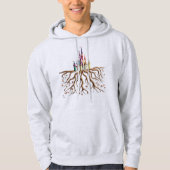 Enchanted Book Page Castle Pullover Hoodie  パーカ (正面)