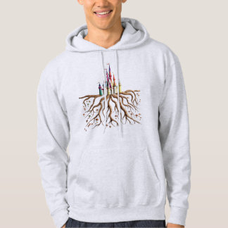 Enchanted Book Page Castle Pullover Hoodie  パーカ