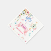 Enchanted Butterfly Garden Paper Napkin スタンダードカクテルナプキン (角)