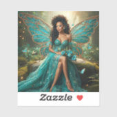 Enchanted Butterfly Queen in the Mystic Forest シール (シート)