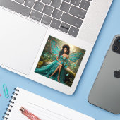 Enchanted Butterfly Queen in the Mystic Forest シール (ノートパソコンとiPhone)