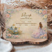 Enchanted Carriage Fairytale Quinceañera 出欠カード