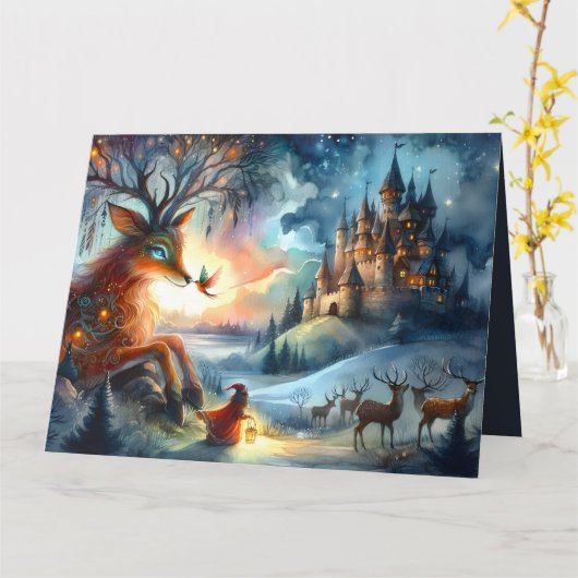 Enchanted Castle Winter Art カード (黄色い花)