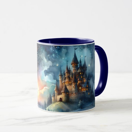 Enchanted Castle Winter Art マグカップ (正面右)