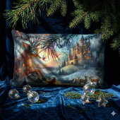 Enchanted Castle Winter Art ランバークッション