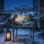 Enchanted Castle Winter Art ランバークッション