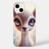 Enchanted Celestial Fawn Art Sparkling Galaxy Eyes Case-Mate iPhoneケース (裏面)