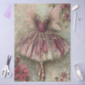 Enchanted Christmas Fairy Ballerina Art Decoupage 薄葉紙 (クラフト)