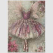 Enchanted Christmas Fairy Ballerina Art Decoupage 薄葉紙 (正面)