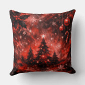 Enchanted Crimson Christmas Night クッション (裏面)