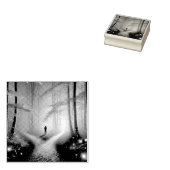 Enchanted Crossroads – Vibrant Autumn Forest Art P ラバースタンプ (押印)