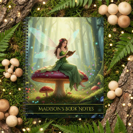 Enchanted Day Fairy Reading a Book Notebook ノートブック