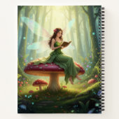 Enchanted Day Fairy Reading a Book Notebook ノートブック (裏面)