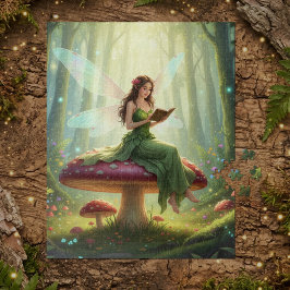 Enchanted Day Fairy Reading a Book Puzzle ジグソーパズル